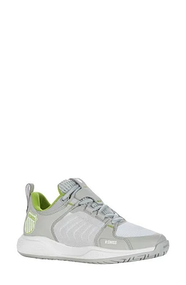 K-Swiss Ultrashot Team Tennis Shoe Grey/White/Lime Green at Nordstrom,