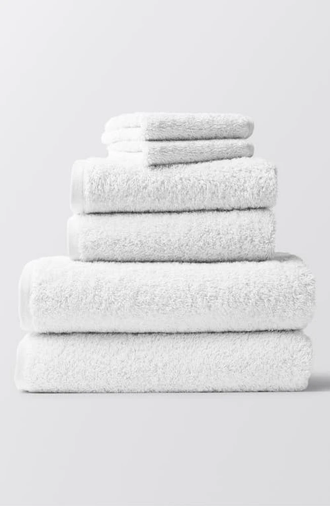 Coyuchi Cloud Loom Organic Cotton Bath Towel in Alpine White at Nordstrom