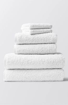 Coyuchi Cloud Loom Organic Cotton Bath Towel in Alpine White at Nordstrom