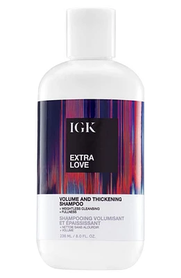 IGK Extra Love Volume & Thickening Shampoo at Nordstrom, Size 8 Oz