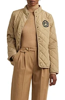 Lauren Ralph Quilted Jacket Birch Tan at Nordstrom,