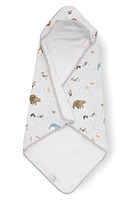 little unicorn Cotton Muslin & Terry Hooded Infant Towel in Party Animals at Nordstrom