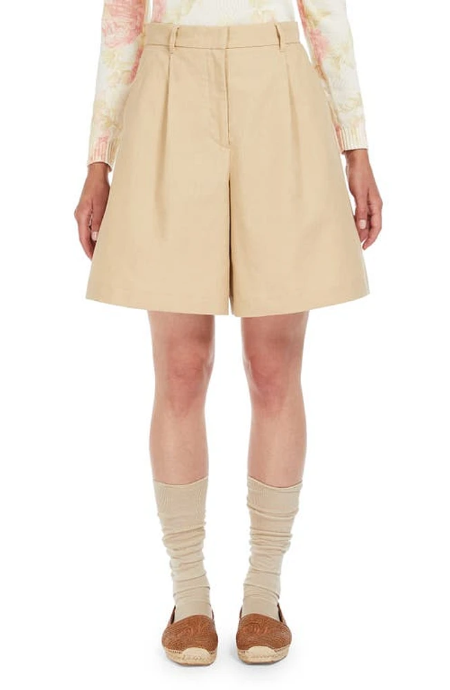 Weekend Max Mara Ecuba High Waist Bermuda Shorts Colonial at Nordstrom,