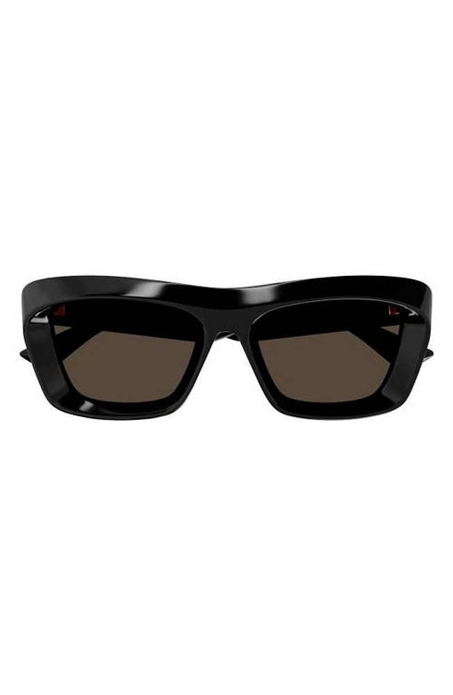 Bottega Veneta 53mm Rectangular Sunglasses in at Nordstrom