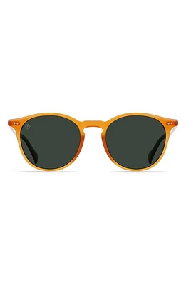 RAEN Basq Polarized Round Sunglasses in Honey/Green Polar at Nordstrom