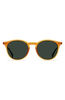 RAEN Basq Polarized Round Sunglasses in Honey/Green Polar at Nordstrom