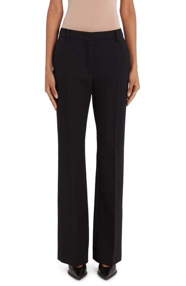 Valentino Straight Leg Virgin Wool Pants Nero at Nordstrom, Us