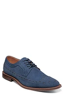 Stacy Adams Marligan Wingtip Derby Navy Suede at Nordstrom,