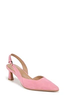 Naturalizer Dalary Slingback Pump - Wide Width Available Flamingo Pink Suede at Nordstrom,