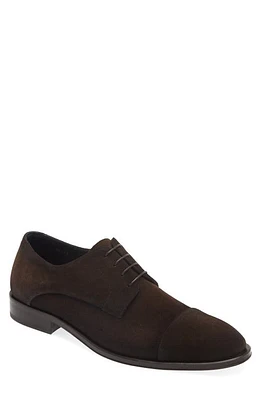 BOSS Derrek Cap Toe Derby Dark Brown at Nordstrom,