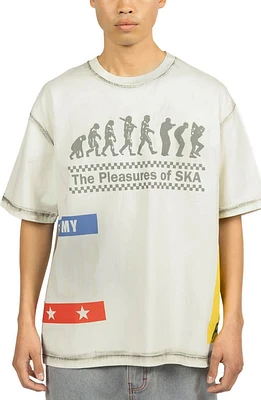 PLEASURES Evolution Heavyweight Graphic T-Shirt Off White at Nordstrom,