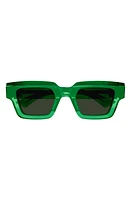 Bottega Veneta 49mm Rectangular Sunglasses in Green at Nordstrom