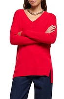 River Island V-Neck Sweater Red at Nordstrom,