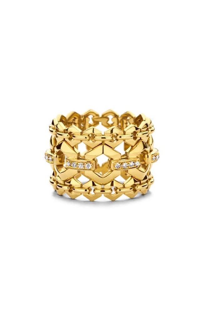 DRIES CRIEL Diamond Link Ring in Gold at Nordstrom