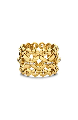 DRIES CRIEL Diamond Link Ring in Gold at Nordstrom