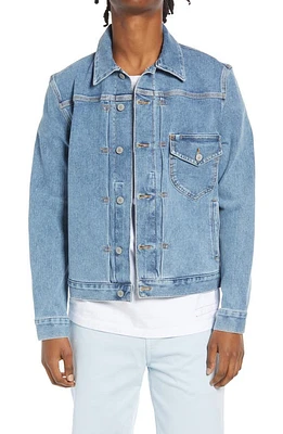 HIROSHI KATO Stretch Selvedge Denim Jacket Indigo at Nordstrom,