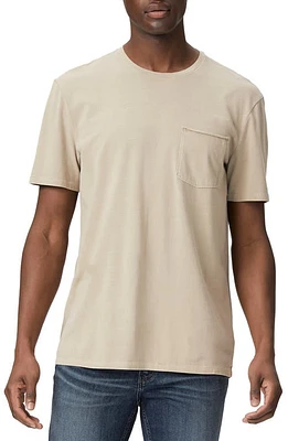 PAIGE Ramirez Raw Edge Pocket T-Shirt Vintage Mocha Cream at Nordstrom,