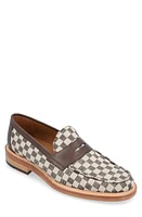 TAFT The Fitz Penny Loafer Brown Check at Nordstrom,