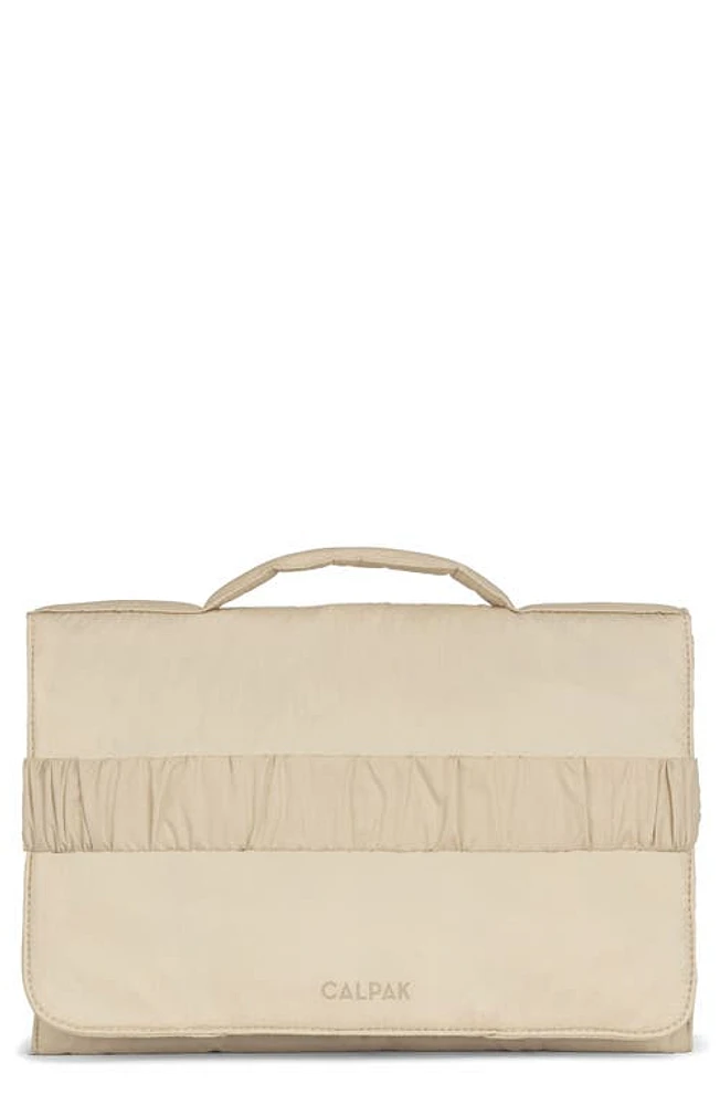 CALPAK Portable Diaper Changing Pad Clutch in Oatmeal at Nordstrom