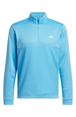 adidas Golf Ultimate365 Quarter Zip Pullover Semi Blue Burst at Nordstrom,