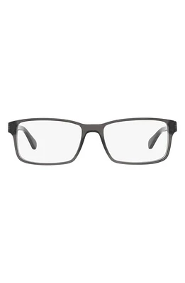 Polo Ralph Lauren 58mm Rectangular Optical Glasses in Black Crystal at Nordstrom