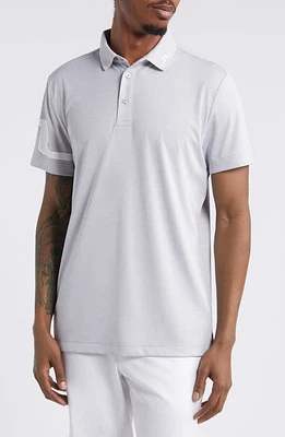 J. Lindeberg Heath Performance Golf Polo Light Grey Melange at Nordstrom,