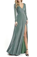 Mac Duggal Sparkle Long Sleeve Gown at Nordstrom,