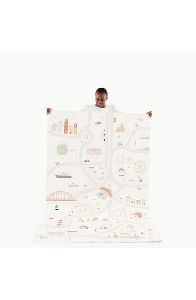 GATHRE Uptown Print Leather Play Mat at Nordstrom