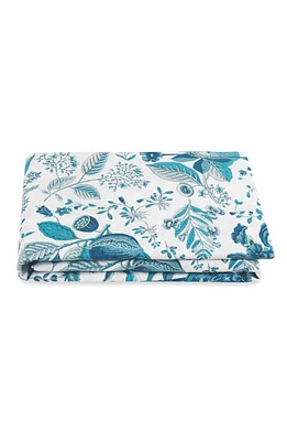 Matouk Pomegranate 500 Thread Count Fitted Sheet in Prussian Blue at Nordstrom