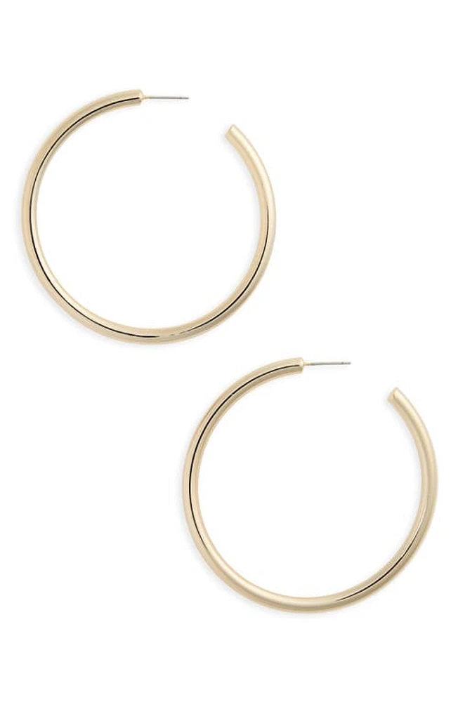 Nordstrom Large Sleek Tube Hoop Earrings in Gold at Nordstrom