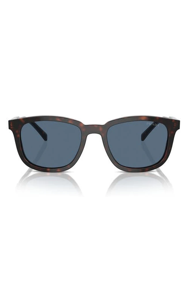 Prada 55mm Pillow Sunglasses in Brown/Dark Blue at Nordstrom