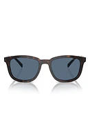 Prada 55mm Pillow Sunglasses in Brown/Dark Blue at Nordstrom