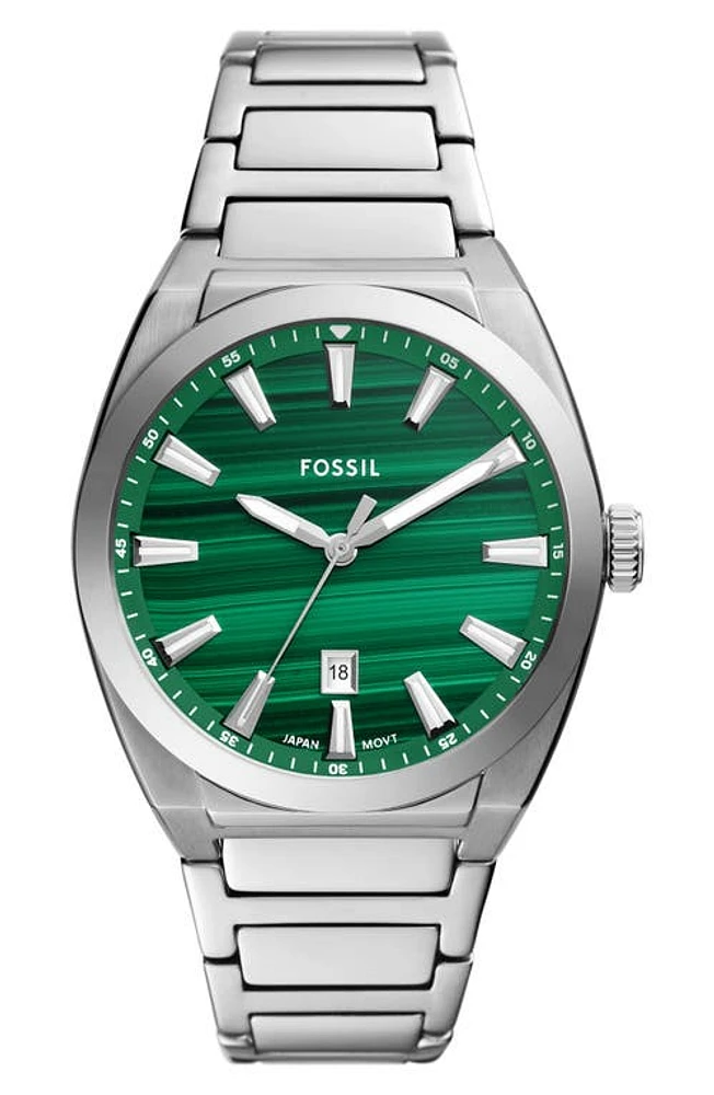 Fossil Everette Bracelet Watch, 42mm in Silver at Nordstrom