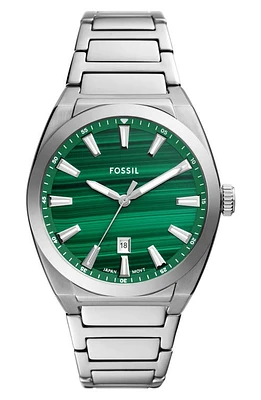 Fossil Everette Bracelet Watch, 42mm in Silver at Nordstrom