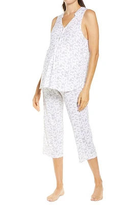 Belabumbum Lila Maternity/Nursing Capri Pajamas Print at Nordstrom,