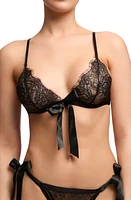 Von Follies By Dita Teese Fantacist Unlined Tie Front Bralette at Nordstrom,