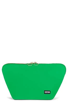 KUSSHI Vacationer Makeup Bag in Kelly Green/Light Navy at Nordstrom