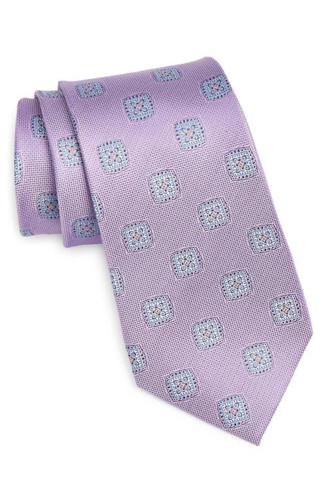 Nordstrom Medallion Silk Tie in Purple at Nordstrom