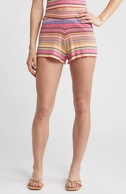 Rip Curl Palapa Rib Shorts Pink Multi at Nordstrom,