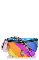 Kurt Geiger London Kensington Leather Belt Bag in Rainbow Metallic at Nordstrom