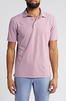 Scott Barber Prep Stripe Technical Jersey Polo Nantucket Red at Nordstrom,