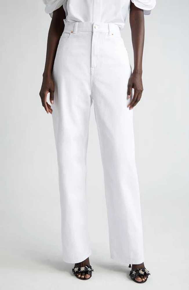 Valentino Garavani V Pocket Denim Jeans Bianco at Nordstrom,