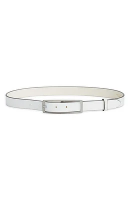 rag & bone Small Rebound Texture Leather Belt Bright White at