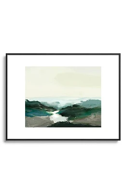 Deny Designs Highland View Framed Art Print in Black Tones at Nordstrom