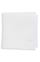 Eton Solid Linen Pocket Square in White at Nordstrom