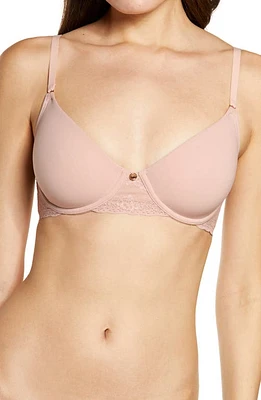 Natori Bliss Perfection Unlined Underwire Bra Rose Beige at Nordstrom,