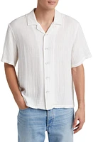 rag & bone Avery Cotton Short Sleeve Button-Up Shirt at Nordstrom,