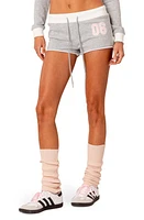 EDIKTED Pat Tie Waist Shorts Gray-Melange at Nordstrom,