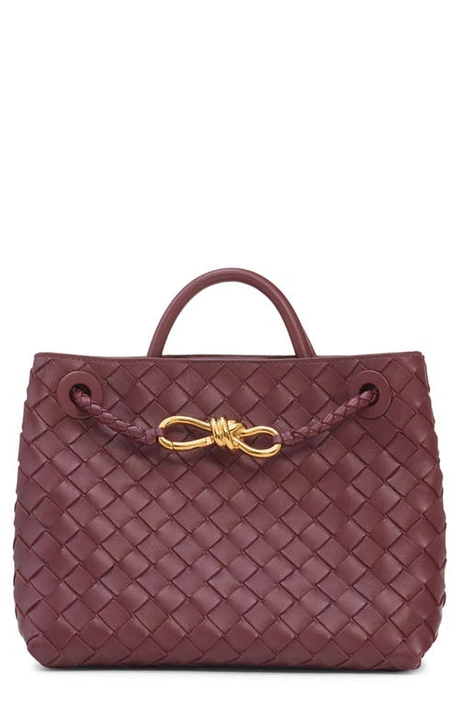 Bottega Veneta Small Andiamo Intrecciato Shoulder Bag in 2273 Baro-M Brass-Baro at Nordstrom