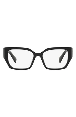 Miu Miu 54mm Rectangular Optical Glasses in Black at Nordstrom